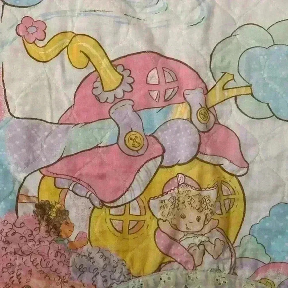 Vintage 80s Hugga Bunch Crib Blanket - Picture 3 of 12